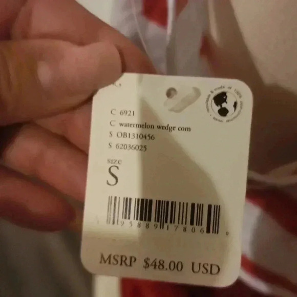 FREE PEOPLE WATERMELON WEDGE TOP - Picture 4 of 5